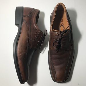 ECCO Mens Brown leather lace up oxford 43